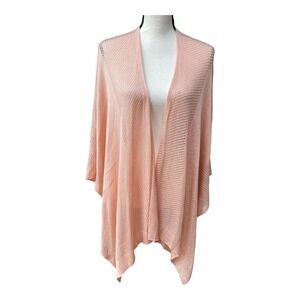 Vince Camuto Cardigan Women's One Size Pink Open Front  Long Sleeves *Flaw*